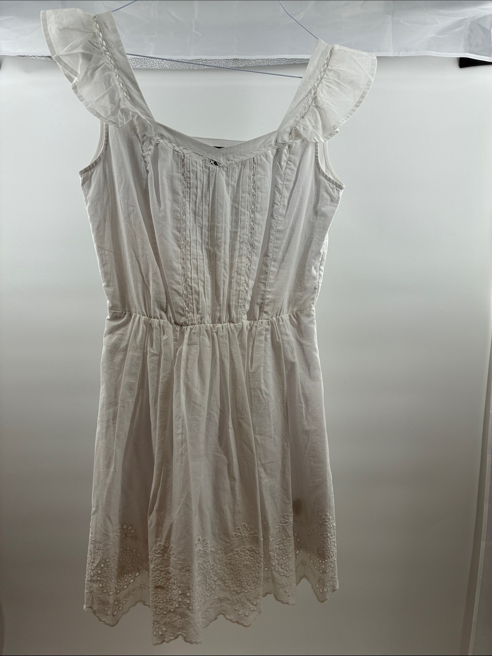Steve Madden White Eyelet Summer Dress